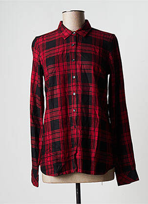 Chemisier coupe cintrée manches longues rouge GAASTRA femme