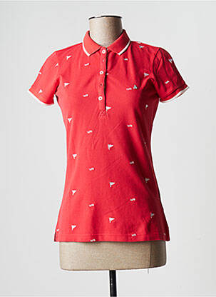 Polo stretch manches courtes rouge GAASTRA femme