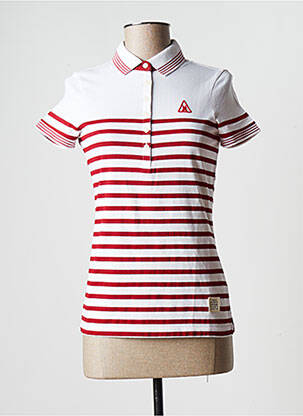 Polo imprimé rayures manches courtes rouge GAASTRA femme