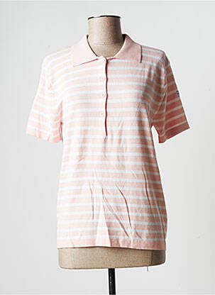 Pull coupe cintrée manches courtes rose MARINER femme