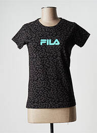 T-shirt sérigraphie manches courtes noir FILA femme