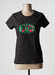 T-shirt sérigraphie manches courtes noir FILA femme