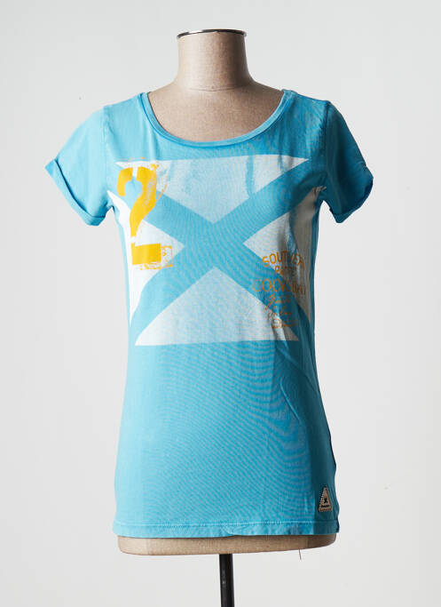 T-shirt sérigraphie manches courtes bleu GAASTRA femme