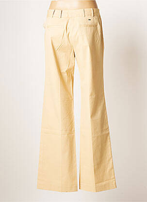 Pantalon large tissage popeline taille normale beige TOMMY HILFIGER femme