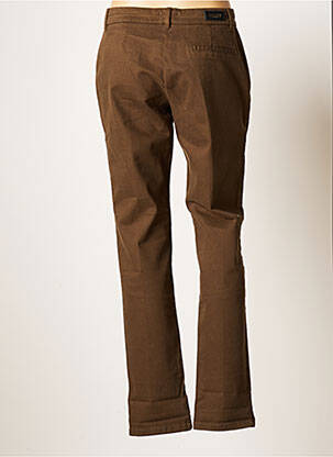 Pantalon droit stretch taille normale vert ONE STEP femme