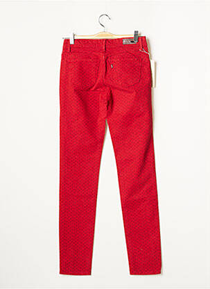 Pantalon slim stretch taille normale rouge LEVI'S femme