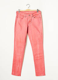 Jeans skinny stretch taille basse rose LEVIS femme