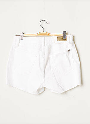 Short coupe droite taille haute blanc REIKO femme