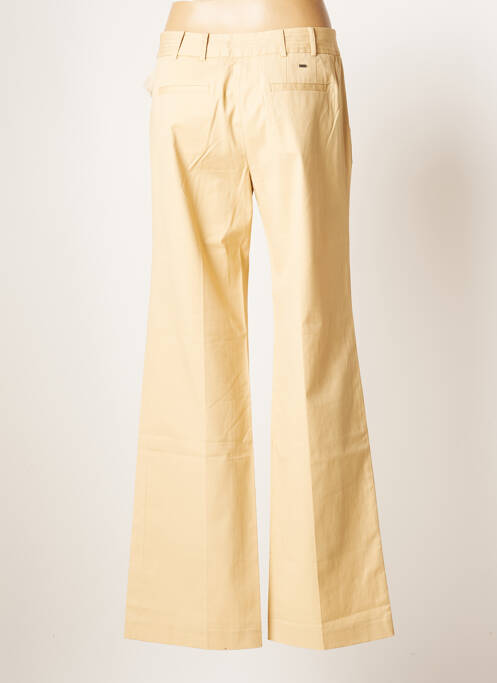 Pantalon large fermeture zippée sous rabat boutonné taille normale beige TOMMY HILFIGER femme