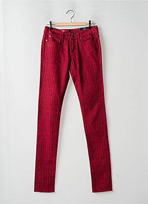 Pantalon slim taille normale taille normale rouge TOMMY HILFIGER femme