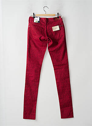 Pantalon slim taille normale taille normale rouge TOMMY HILFIGER femme