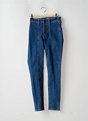 Jeans skinny tissage brut taille haute bleu LEVI'S femme