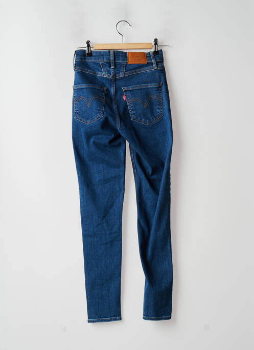 Jeans skinny tissage brut taille haute bleu LEVIS femme