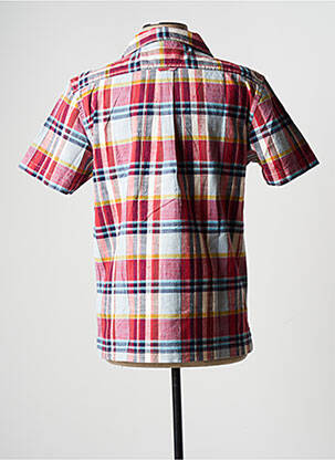Chemise manches courtes imprimé écossais rouge GAASTRA homme