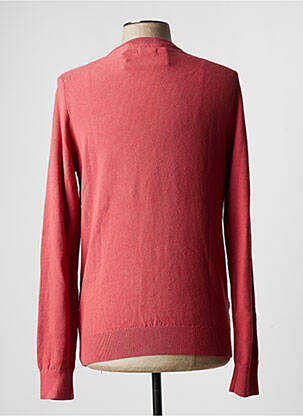 Pull maille souple et aérée manches longues rose IZOD homme