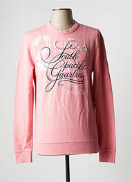 Sweat-shirt tissage jersey manches longues rose GAASTRA homme