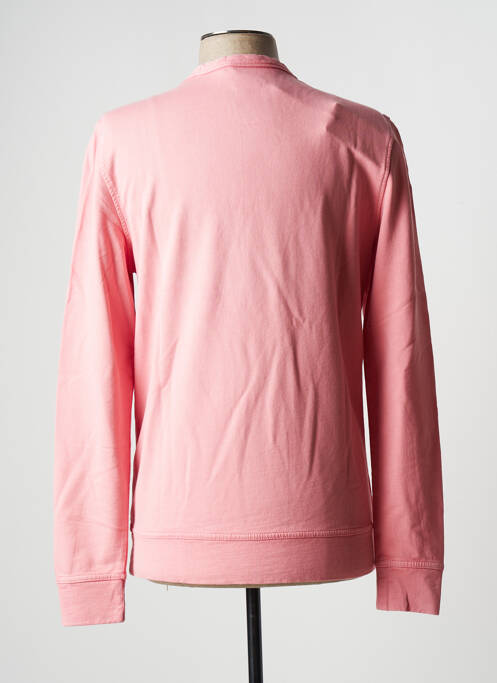 Sweat-shirt sérigraphie floquée manches longues rose GAASTRA homme