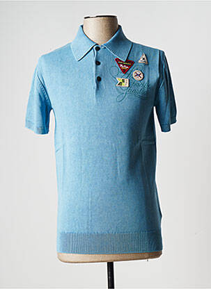 Polo tissage jersey manches courtes bleu GAASTRA homme