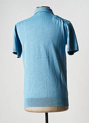 Polo tissage jersey manches courtes bleu GAASTRA homme
