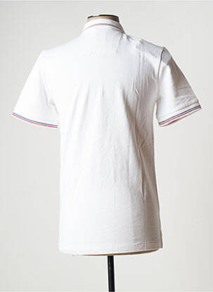 Polo broderie motifs brodés manches courtes blanc GAASTRA homme