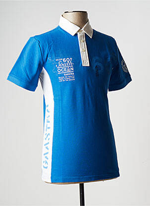 Polo stretch manches courtes bleu GAASTRA homme
