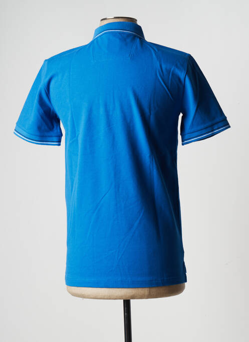 Polo broderie motifs brodés manches courtes bleu GAASTRA homme