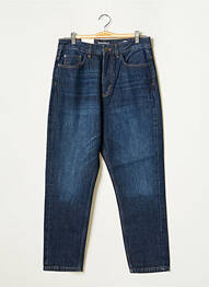 Jeans coupe droite fermeture zippée sous rabat boutonné taille normale bleu BONOBO JEANS homme