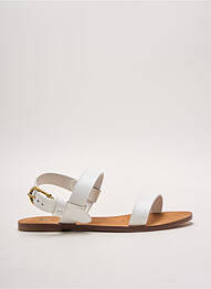 Sandales/nu pieds chiquet talon plat jusqu'à 3cm blanc RALPH LAUREN femme