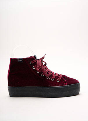 Baskets plateforme talon de 4 à 6cm violet MTNG femme