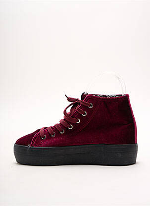 Baskets plateforme talon de 4 à 6cm violet MTNG femme