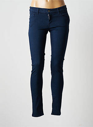 Pantalon slim taille basse taille basse bleu COUTURIST femme