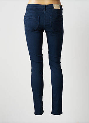 Pantalon slim taille basse taille basse bleu COUTURIST femme