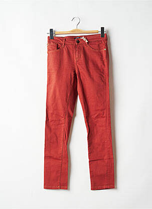 Jeans coupe slim slim taille basse orange R95TH femme