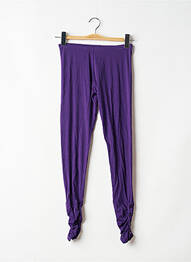 Legging tissage jersey taille normale violet CARRE ROUGE femme