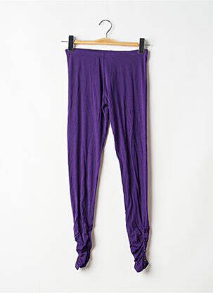 Legging tissage jersey taille normale violet CARRE ROUGE femme