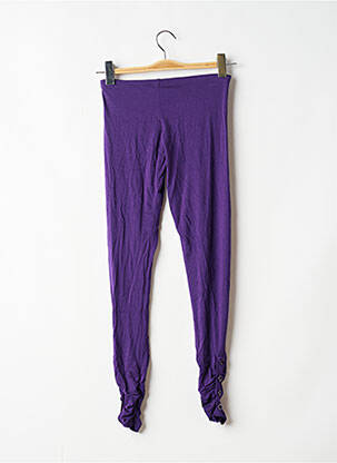 Legging tissage jersey taille normale violet CARRE ROUGE femme