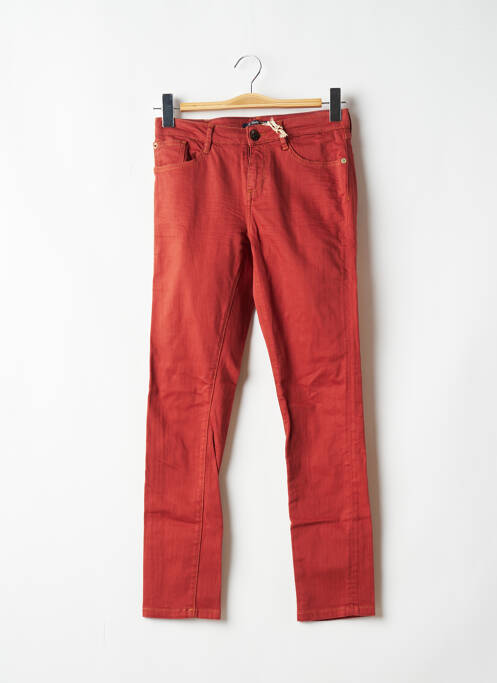 Jeans coupe slim slim taille basse orange R95TH femme