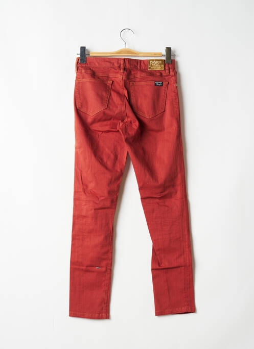 Jeans coupe slim slim taille basse orange R95TH femme