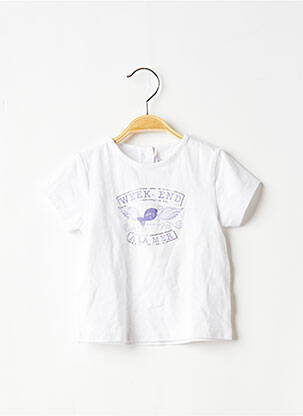 T-shirt blanc WEEK END A LA MER pour fille