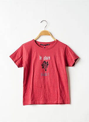 T-shirt rouge LE PHARE DE LA BALEINE pour garçon
