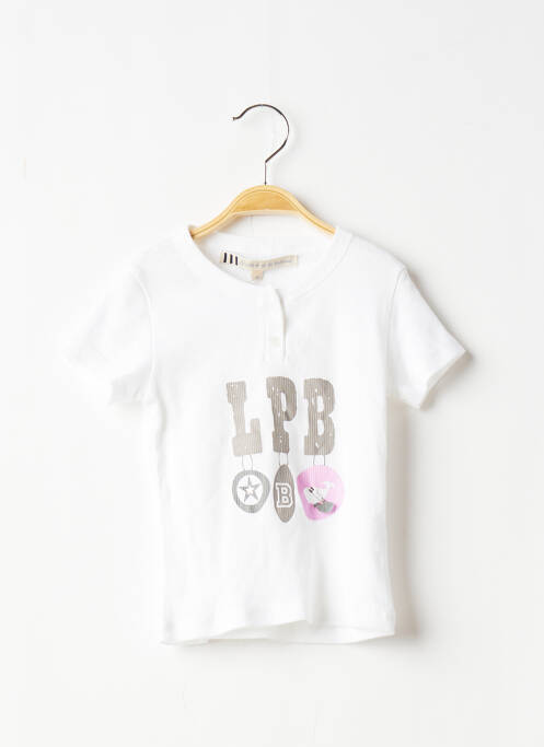 T-shirt blanc LE PHARE DE LA BALEINE pour fille