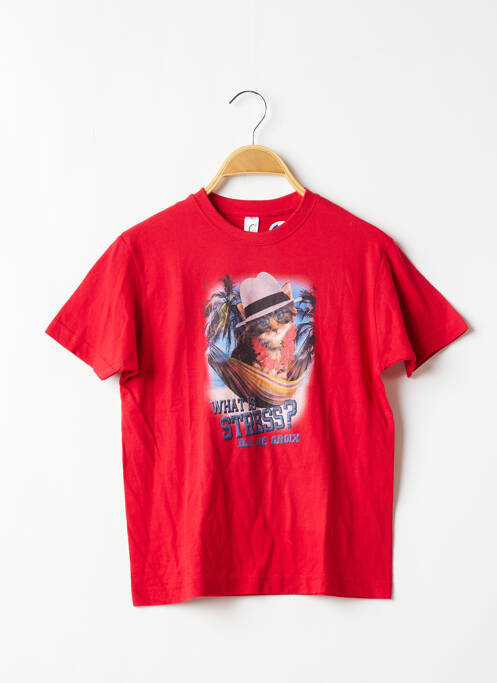 T-shirt rouge SOL'S pour garçon