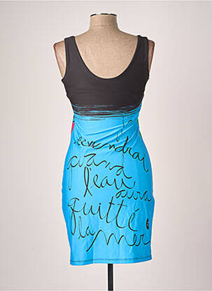Robe courte sans manche sans manche bleu VOLT DESIGN femme