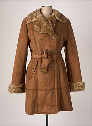 Manteau long marron BEAUMONT pour femme