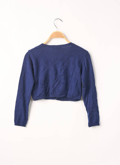 Gilet manches longues bleu PM LOVING pour fille