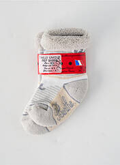 Chaussettes gris BERTHE AUX GRANDS PIEDS pour fille seconde vue