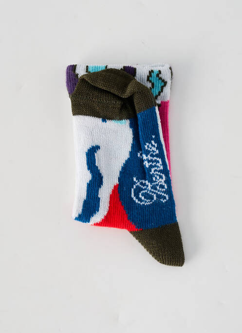 Chaussettes imprimé fantaisie vert BERTHE AUX GRANDS PIEDS enfant