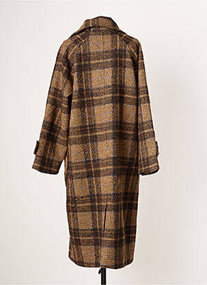 Manteau long poches sans capuche marron MOLLY BRACKEN femme