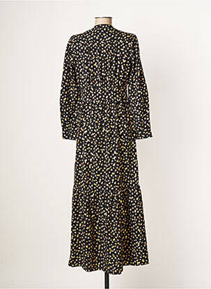 Robe longue manches longues manches longues noir MOLLY BRACKEN femme