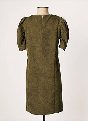 Robe courte fermeture zippée au dos manches courtes vert MOLLY BRACKEN femme